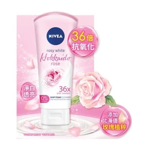 NIVEA Face Wash Antioxidant Rose Whitening Brightening Whip Foam Cleanser Neu - Bild 1 von 2