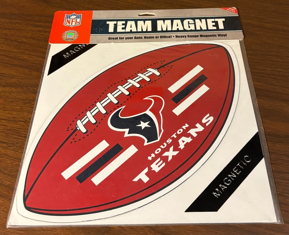 HOUSTON TEXANS - Fremont Die 14" futebol interno/externo/logotipo ÍMÃ/SINAL - NOVO - Imagem 1 de 3