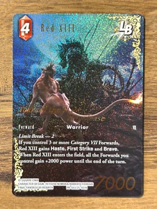 Final Fantasy TCG Tears of the Planet Red XIII PR-183/25-107H Full Art *FOIL* - Foto 1 di 2