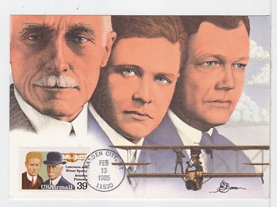 TurtlesTradingPost- Lawrence & Elmer Sperry 1985 #C114 Maximum Card FDC - Image 1 of 2