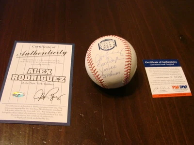Alex Rodriguez Autograph Signed New York Yankees Final Season Baseball PSA/DNA - Image 1 of 2