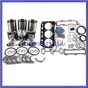 Kit de reconstrucción de revisión de motor 3TNV88 para excavadora Yanmar VIO40 B37-2B TB135 A7C - Imagen 1 de 10