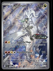 N's Reshiram 167/159 Stamped Stamp Journey Together Promo Pokemon Card (LP) - Picture 1 of 1