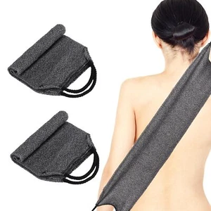 Confezione 2 Scrubber Schiena Corpo Bagno Pull Strap Scrubber con Manici per Uomo Donna - Foto 1 di 7