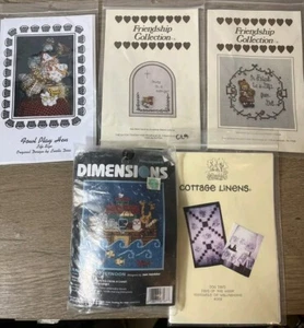 NEW Friendship Collections Cotton Dimensions Cross Stitch Pattern Lot Accesories - Picture 1 of 10