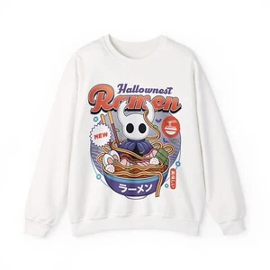 Hallownest Ramen Vintage Crewneck Sweatshirt. Hollow Knight Video Game. Silksong - Picture 1 of 17