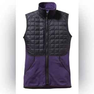Patagonia Hybrid Black and Purple Down Vest / SZ XS - Picture 1 of 10