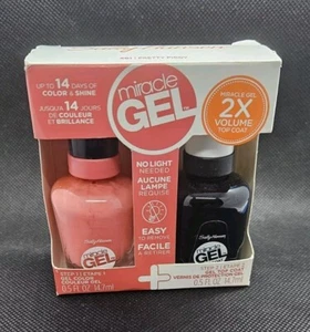 Sally Hansen Miracle Gel Nail Polish & Top Coat Duo 401 PRETTY PIGGY - Picture 1 of 2