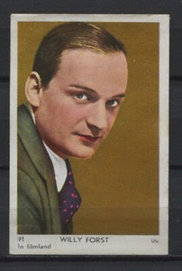 Willy Forst Vintage Movie Star Trading Card Filmland No.91