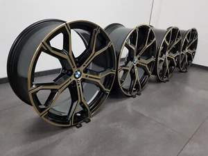 4x NEU BMW 21 Zoll Felgen X5 G05 X6 G06 Alufelgen Styling M741 741M Night Gold! - Bild 1 von 5