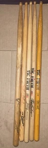 5 assorted FUNK & JAZZ Artist drum sticks DENNIS CHAMBERS CALHOUN ERSKINE WECKL - Picture 1 of 6
