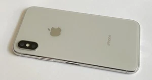 Genuine Apple iPhone X Silver Housing Frame Back Cover w/ Small Parts - Picture 1 of 10