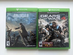 Final Fantasy XV & Gears Of War IV XBOX ONE Games In Very Good Condition - Picture 1 of 3