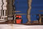 35 MM Color Slides Pro Photo Abstract Art Water Reflection Boat Dock 1986 #33
