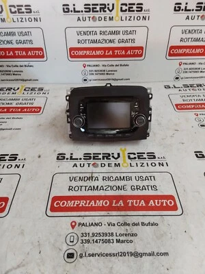 SCHERMO MONITOR DISPLAY AUTORADIO STEREO UCONNECT BLUETOOTH FIAT 500L 500 L - Immagine 1 di 4