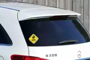 WINDOW STICKER BABY ON BOARD WARNING DECAL SIGN CHILD SAFETY CAR VEHICLE 190mm - Bild 1 von 6