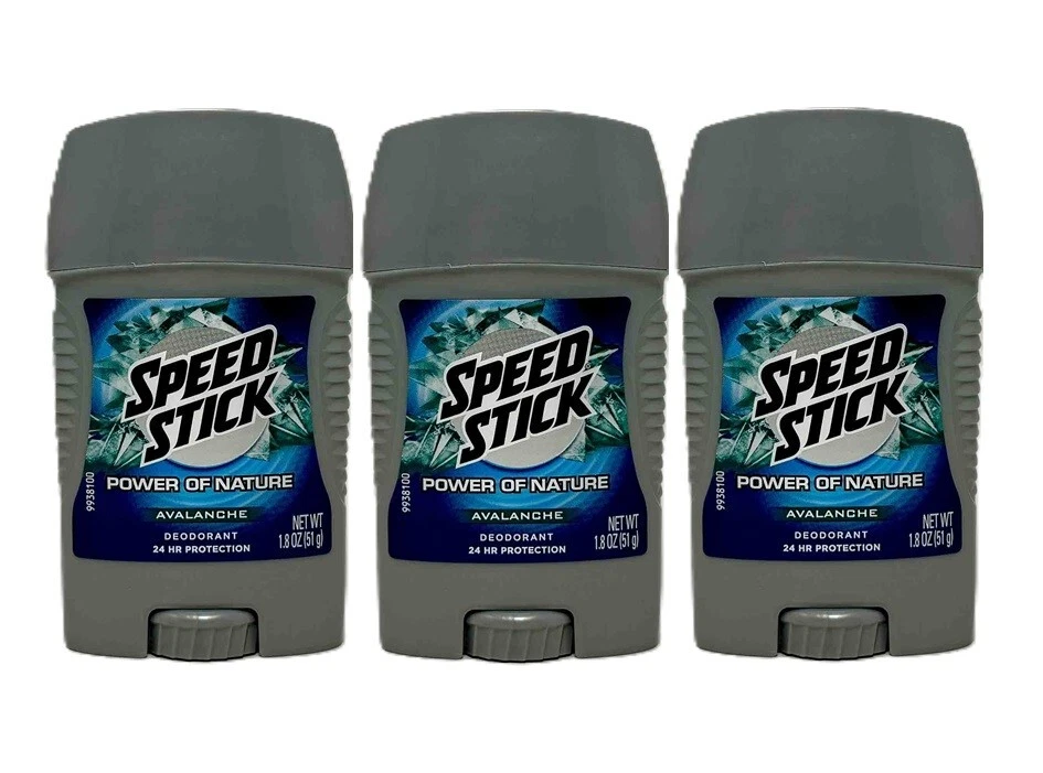 3X SPEED STICK AVALANCHE POWER OF NATURE 0% ODOR ALUMINUM 24H CLEAR DEODORANT - Image 1 of 1