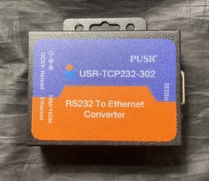 PUSR USR-TCP232-302 RS232 to TCP/IP Ethernet Converter - Picture 1 of 4