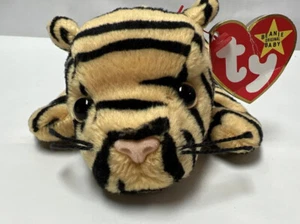 Ty Beanie Baby Stripes the Tiger #4065 Tag Errors - Picture 1 of 15