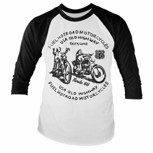 Officially Licensed Route 66 FUEL Baseball Long Sleeve T-Shirt S-XXL Sizes - Picture 1 of 1