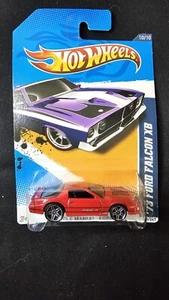 HOT WHEELS  '73 FORD FALCON XB  MUSCLE MANIA-FORD '12 120/247 (ERROR CARD✨️⚡️✨️ - Picture 1 of 13