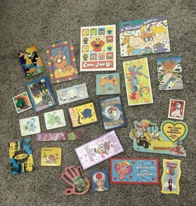 Vintage 90’s Y2K Lot Stickers Valentines Invitation Cardstock Disney Nickelodeon - Bild 1 von 1