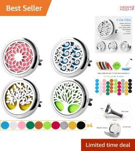 4PCS Metal Car Vent Clips Essential Oil Diffuser Gift Set for Office & Vehicle - Picture 1 of 10