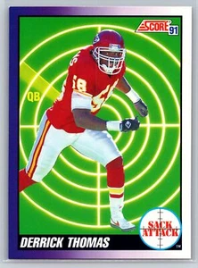 1991 Score #661 Derrick Thomas Sack Attack Kansas City Chiefs - Picture 1 of 2