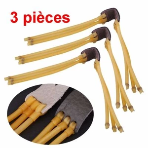 Lot de 3 Élastiques de rechange pour Lance pierre fronde - Triple bandes - PROMO - Picture 1 of 3