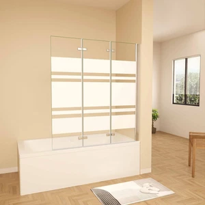Nano+ESG Glas Faltwand Drehwand Trennwand Badewannenaufsatz Duschwand Abtrennung - Bild 1 von 39