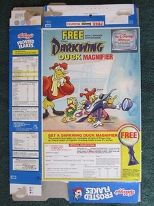 MT Kellogg's Müslischachtel 1993 Frosted Flakes DARKWING DUCK Z108-16 - Bild 1 von 3