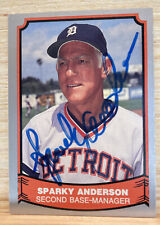 Sparky Anderson Signed 1988 Baseball Legends #46 Detroit Tigers HOF
