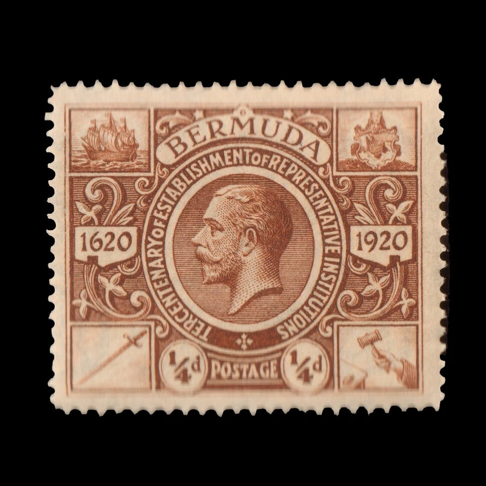 BERMUDA 1921 KGV Sc# 71 MINT MLH OG  - Image 1 of 1