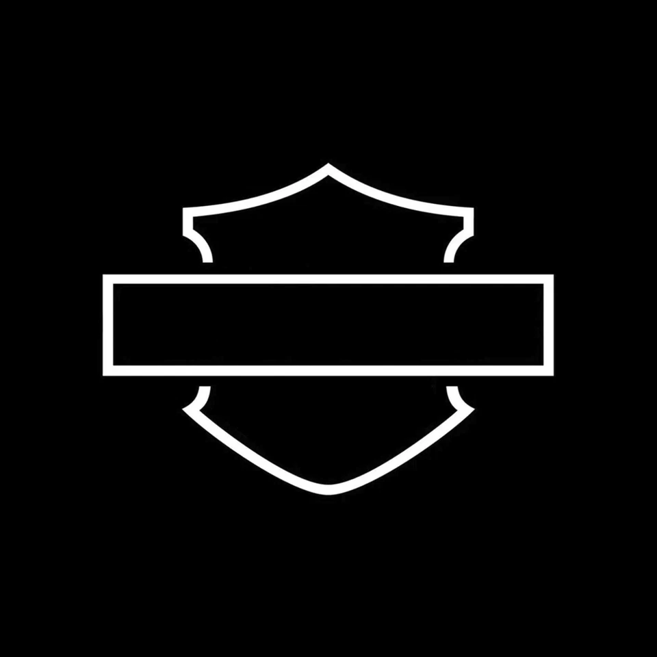 HARLEY-DAVIDSON Shield Logo Die-Cut Vinyl Sticker Decal - ANY COLOR / SIZE (HD) - Image 1 of 1