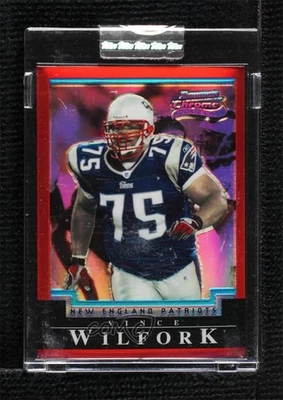 2004 Bowman Chrome Uncirculated Red Refractor /210 Vince Wilfork #133 Rookie RC - Image 1 of 2