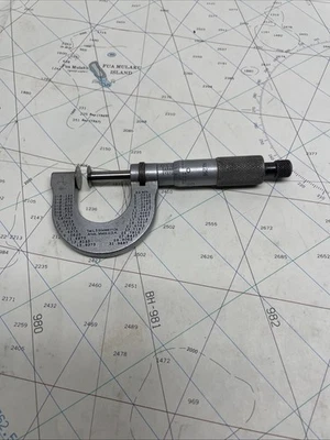 Starrett No. Micrómetro de brida de disco exterior 256 0-1" Foto 1 de 4