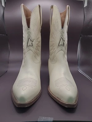 Nuevas botas vaqueras occidentales de cuero Golden Goose Wish Star Buttercream talla 11 (EE. UU.) Foto 1 de 4