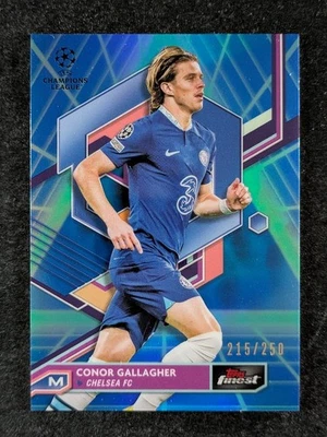 2022-23 Topps Finest UEFA CONOR GALLAGHER 215/250 Blue Aqua Vaporware Ref #122 - Image 1 of 3
