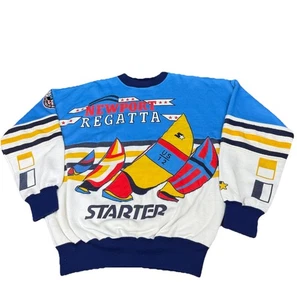 Starter Sweatshirt Medium Large Vintage Segel Regatta Crewneck selten - Bild 1 von 12