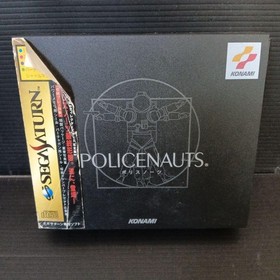 Sega Saturn Software POLICENAUTS With Manual Tested Used 1996 Konami Japan