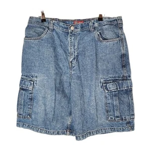 Pantalones cortos de mezclilla cargo vintage Y2k Faded Glory para hombre talla 36W - Imagen 1 de 8