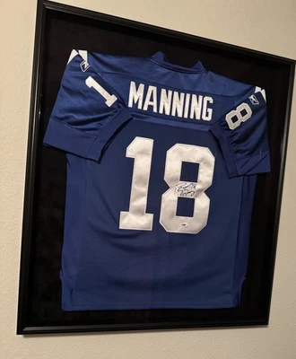 Signed Peyton Manning Indianapolis Colts Reebok On Field Jersey PSA/DNA - Image 1 of 4