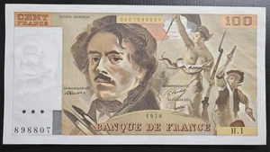 100 FRANCS 1978 H.1 EUGÈNE DELACROIX Type 1978 F.68 Qualité !! - Picture 1 of 2