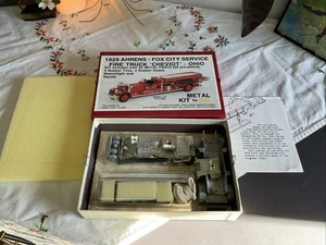ASHTON MODELS #18K 1929 AHRENS-FOX METAL MODEL KIT FIRE TRUCK 💥 RARE NEW Boxed - Picture 1 of 8