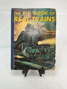 The Big Book of Real Trains by Elizabeth Cameron Kids 1949 Hardcover VTG Retro - Foto 1 di 10