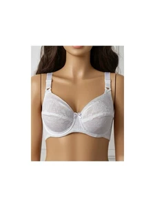 Lady Cameo Dallas Vtg White Bra Womens Sz 42H Bullet Soft Cup Lace NWOT - Picture 1 of 3