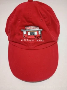 Red's Eats Hat Lobster Wiscasset Maine Adjustable Anvil Vintage Red - Picture 1 of 5