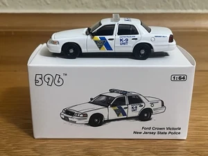 596 1:64 Ford Crown Victoria P71 New Jersey State Police Trooper K-9 Unit 1/1499 - Picture 1 of 20