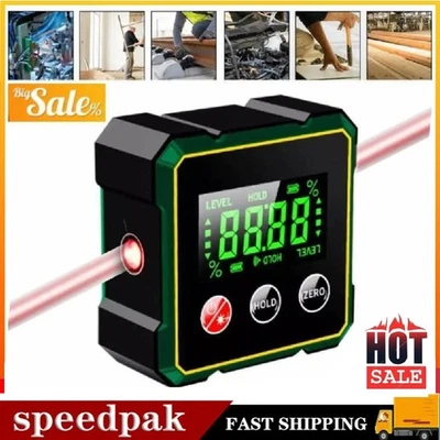 Medidor de nivel inclinómetro buscador de ángulo transportador digital magnético 360° - Imagen 1 de 4