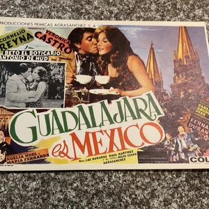 VTG. Mexican Lobby Card/ Guadalajara Es Mexico, Cornelia Reyna, Veronica Castro. - Picture 1 of 10